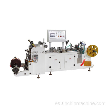 Máquina de coser central con placa